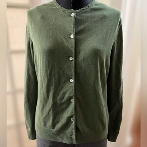 Lands' End Forest Green Women's Cardigan